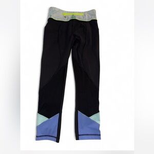 Lululemon Athletica Black and Blue Leggings